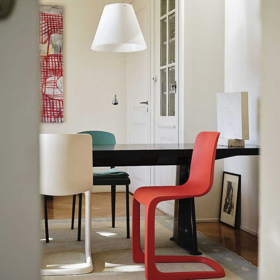 Vitra Chairs | Evo- C | Chair | Poppy Red