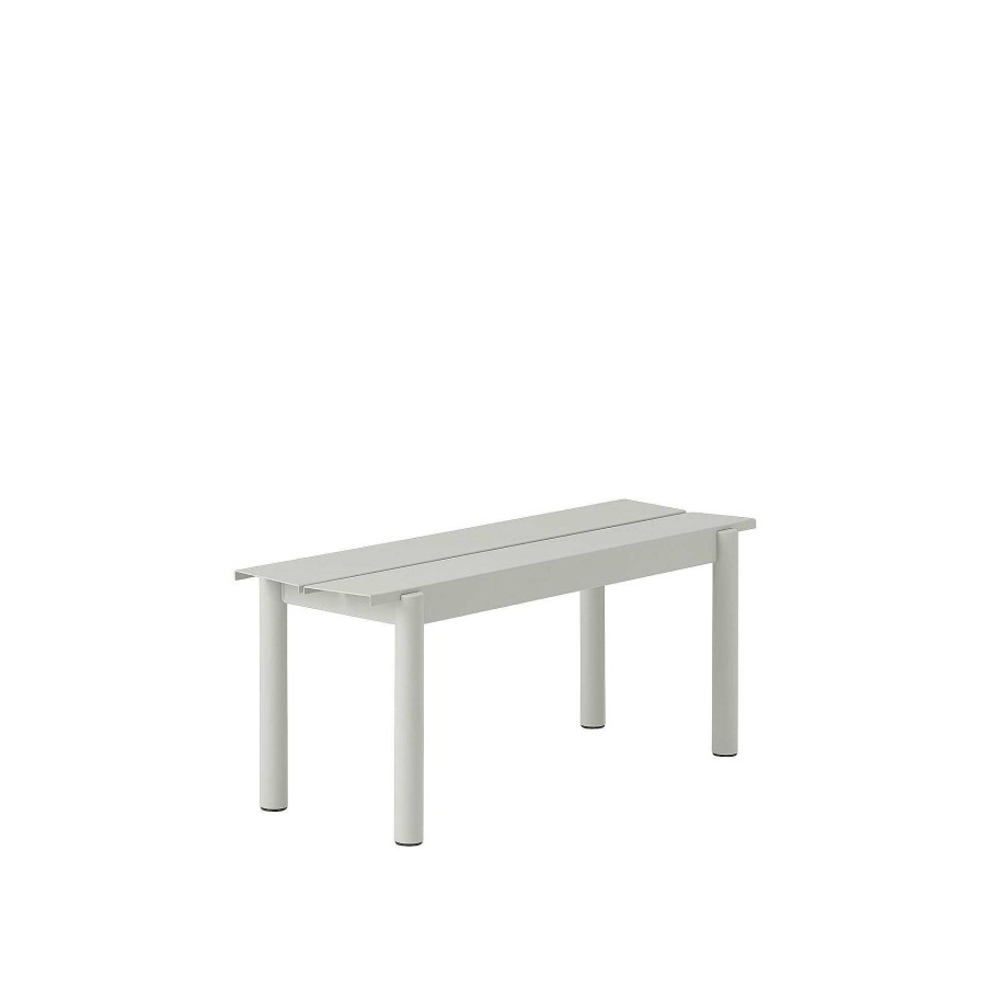 Muuto Outdoor Chairs | Linear Steel Bench | Outdoor Bench | Grey