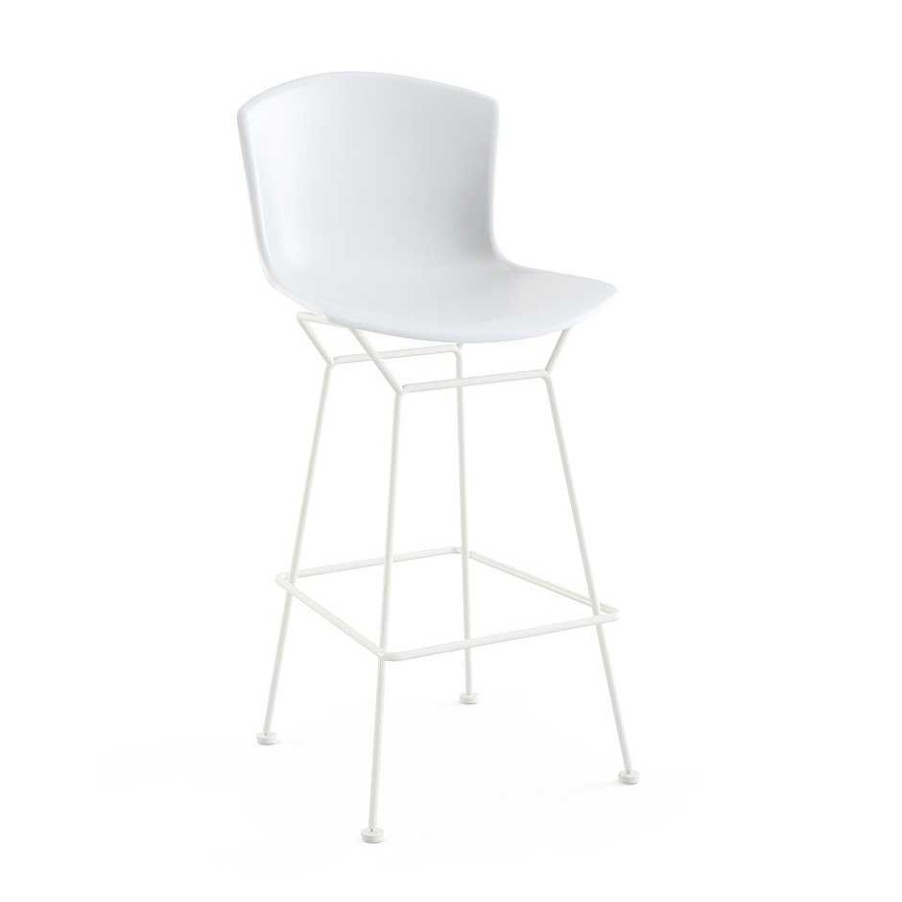 Knoll Stools | Bertoia Bar Stool | White/White