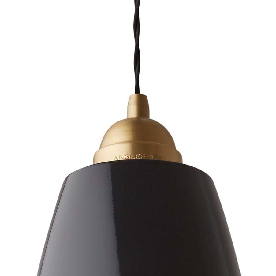 Anglepoise Pendant Lights | Original 1227 Brass Maxi Pendant | Jet Black |Ex-Display