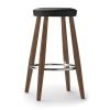 Carl Hansen & Søn Stools | Ch58 | Stool | Oiled Walnut - Black Leather