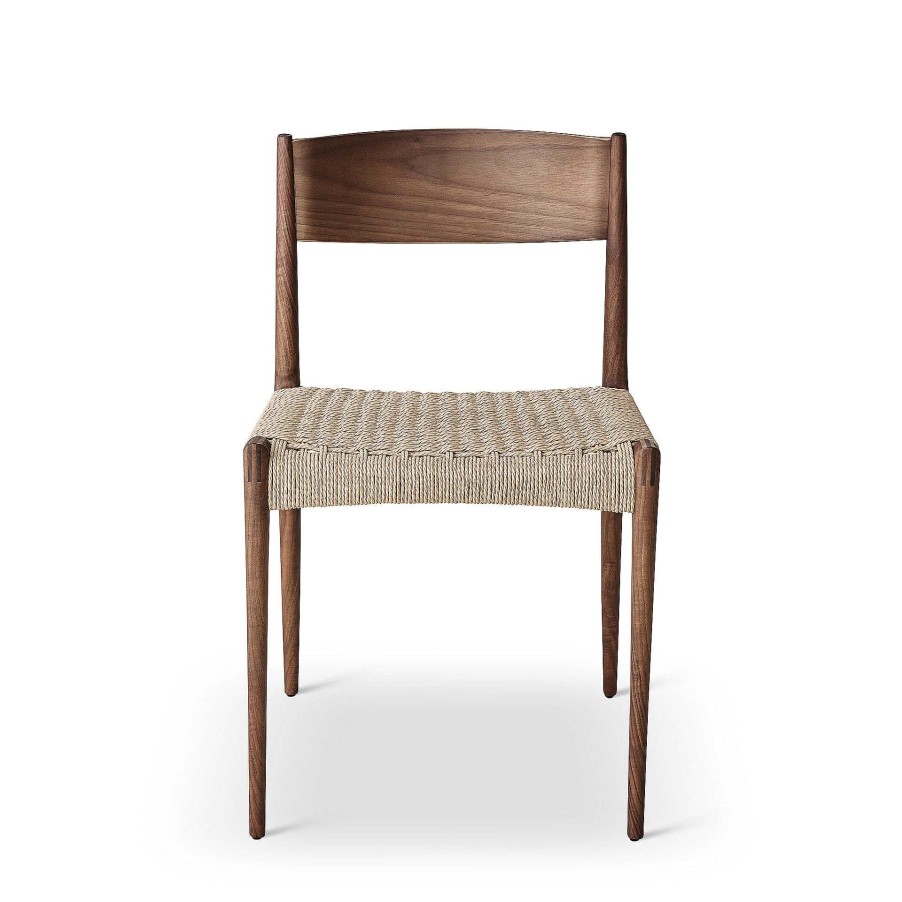 DK3 Chairs | Pia Chair | Walnut - Paper Cordel