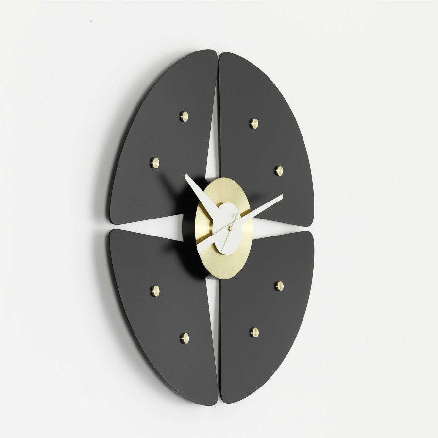 Vitra Clocks | Petal Clock | Black/Brass