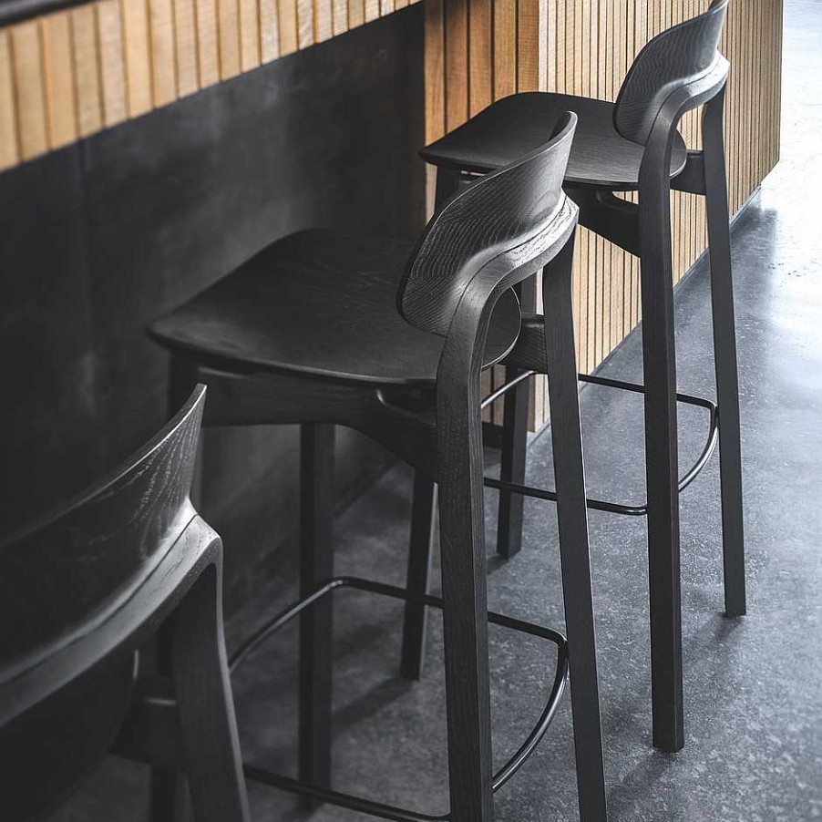 Zeitraum Stools | Nonoto Bar | Oak Stained Graphite Black