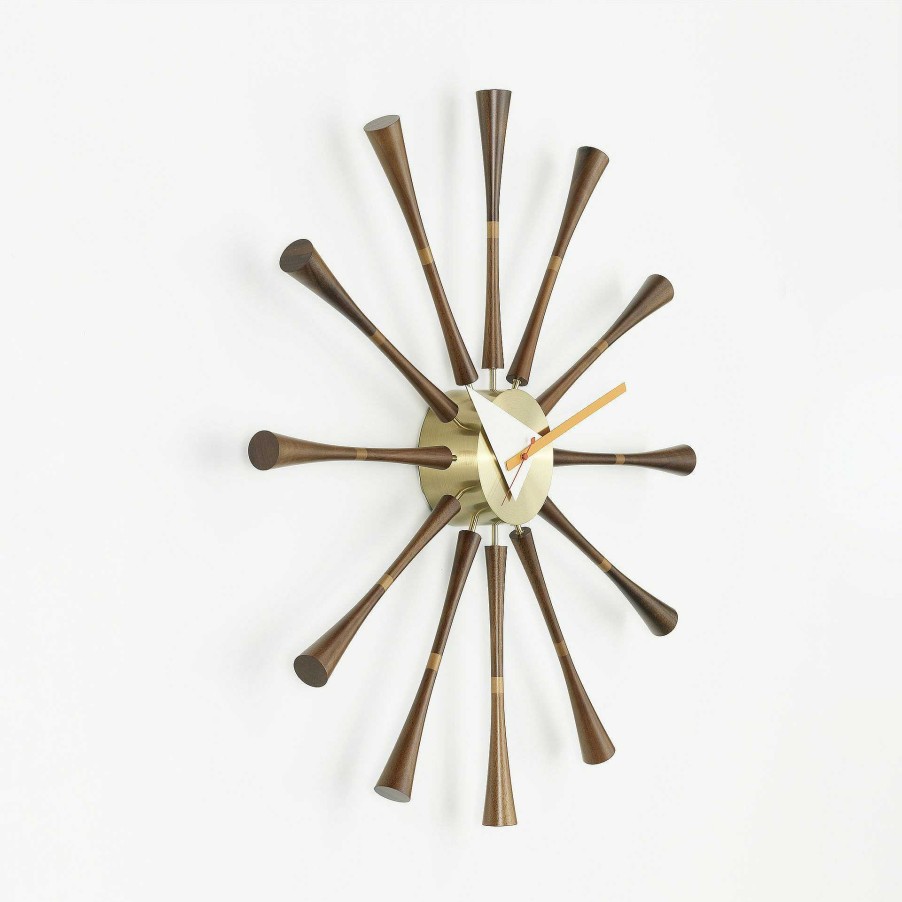 Vitra Clocks | Spindle Clock | Walnut/Aluminum