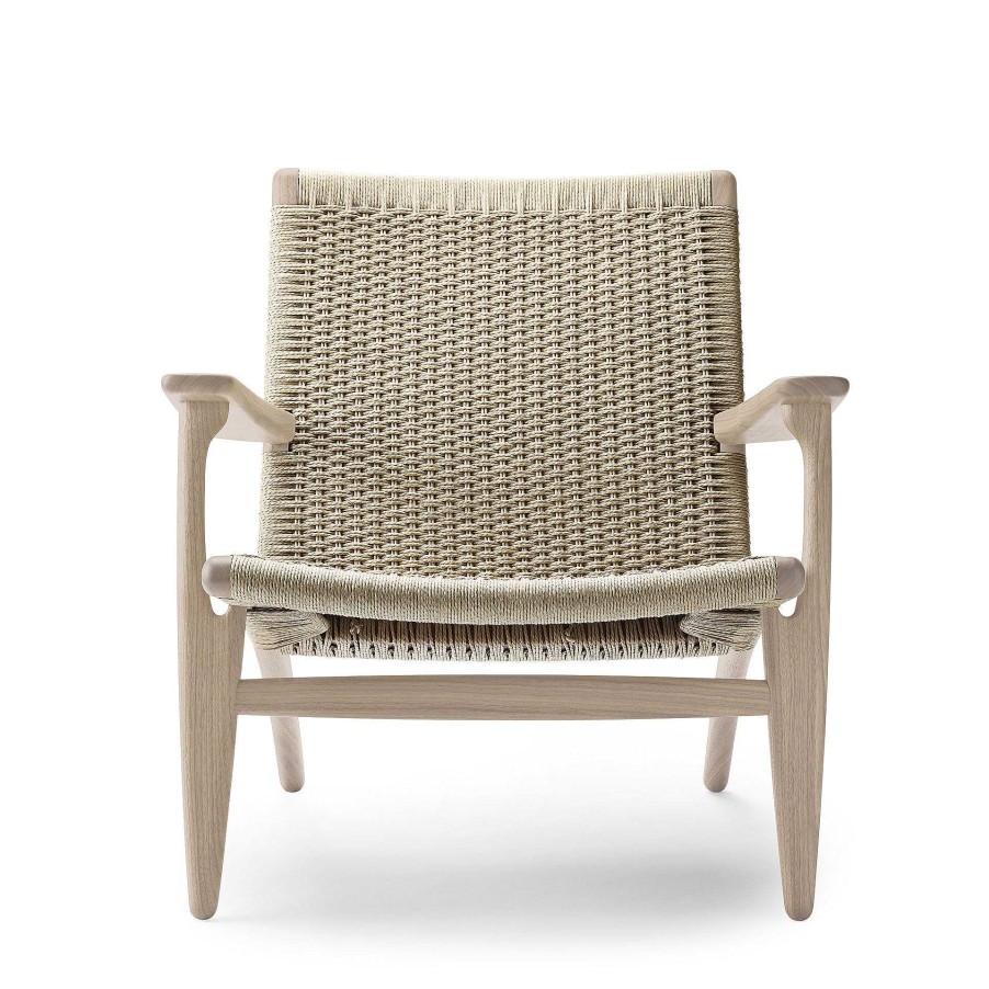 Carl Hansen & Søn Single Armchairs | Ch25 | Armchair | Oak - Natural Paper Cord