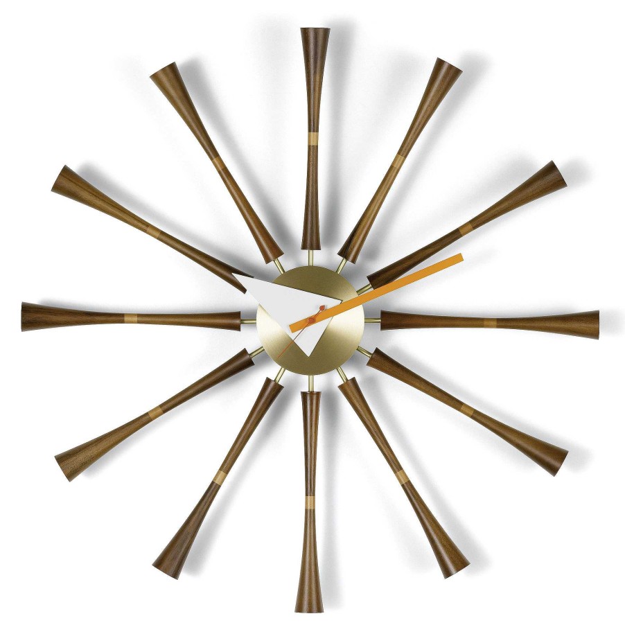 Vitra Clocks | Spindle Clock | Walnut/Aluminum