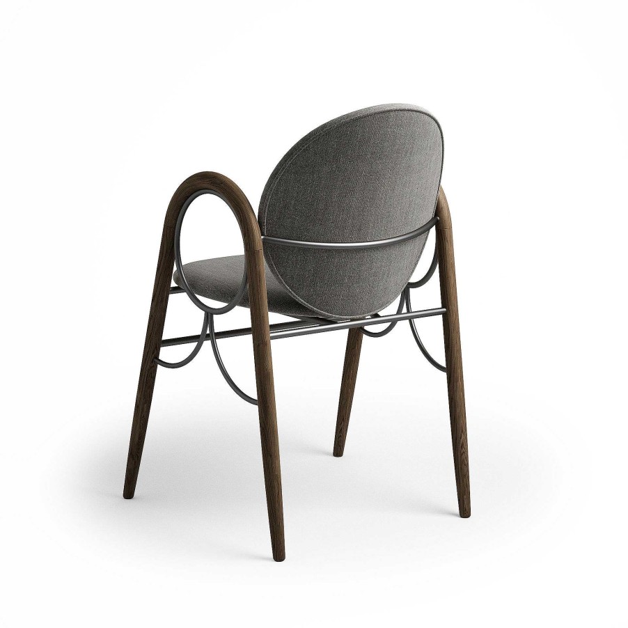 Brdr. Krüger Chairs | Arkade Chair | Fumed Oiled Oak/Grey Fabric