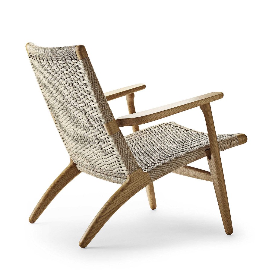 Carl Hansen & Søn Single Armchairs | Ch25 | Armchair | Oiled Oak - Natural Paper Cord