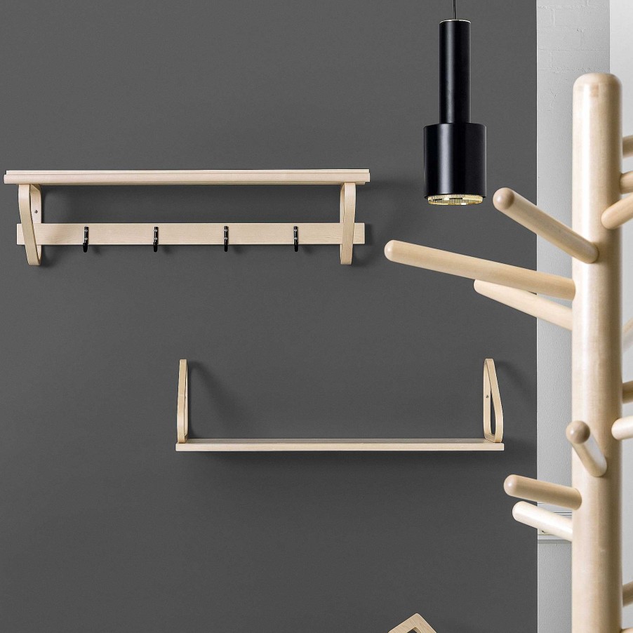 Artek Shelves | Wall Shelf 112B | Lacquered Natural Birch