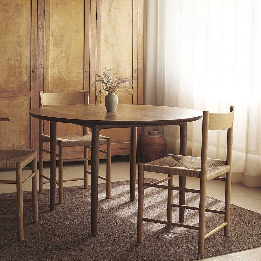 Brdr. Krüger Chairs | F Dining Chair | Waxed Oiled Oak - Natural Paper Cord Seat