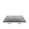 B&B Italia Coffee Tables | Alanda '18 | Square Coffee Table | Smoked Glass - 120 Cm