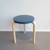 Artek Stools | Stool 60 | Birch - Blue / Ex Display