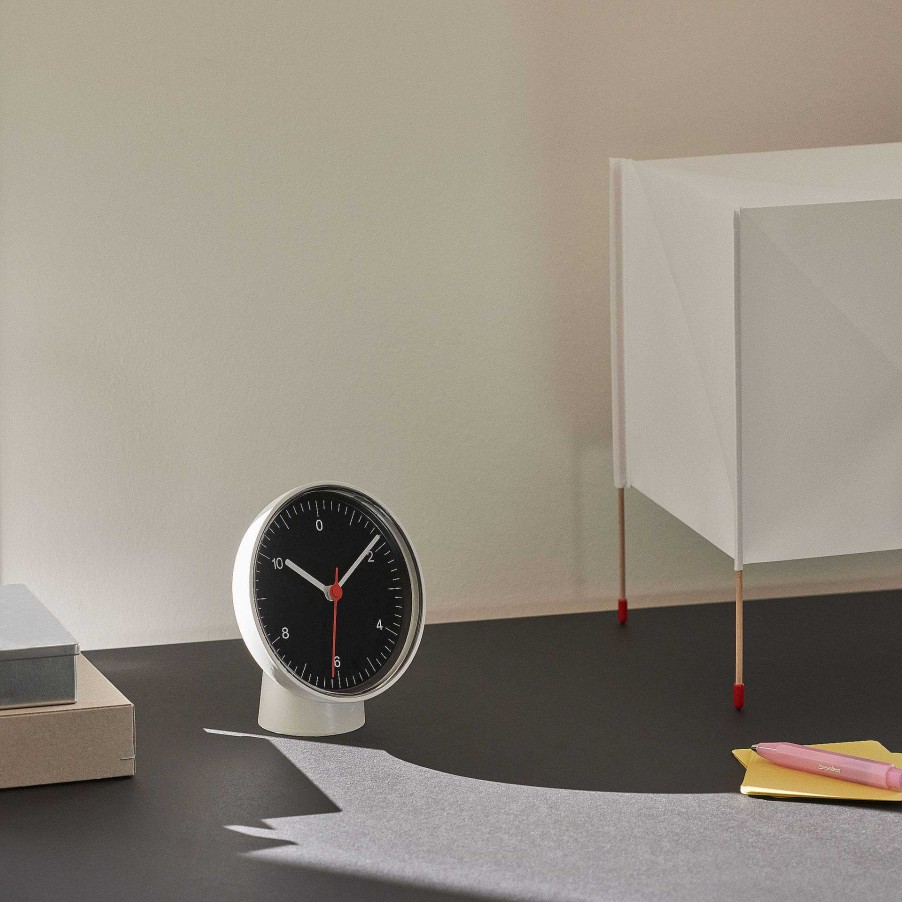 HAY Clocks | Table Clock | White - Black