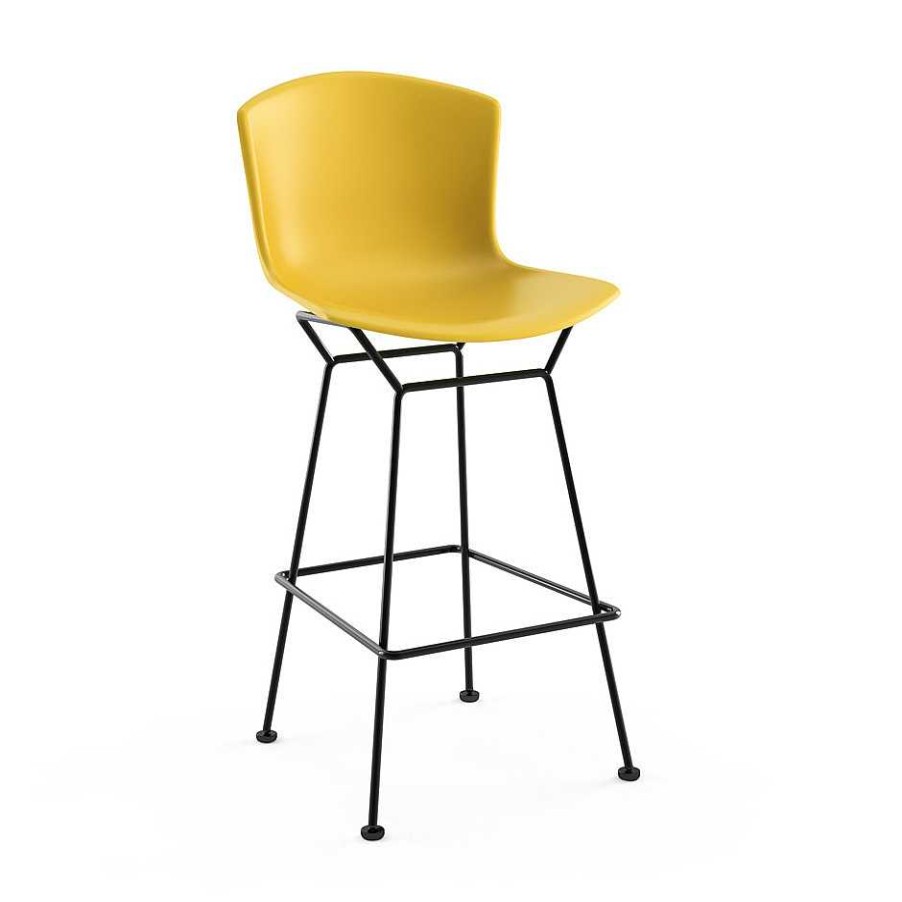 Knoll Stools | Bertoia Bar Stool | Black/Yellow