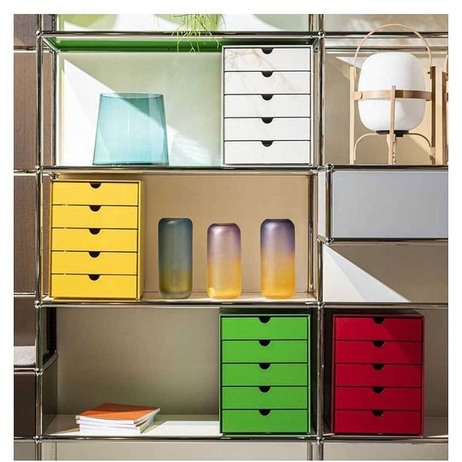 USM Stationery And Accessories | Inos | Container With Drawers C4 | Yellow