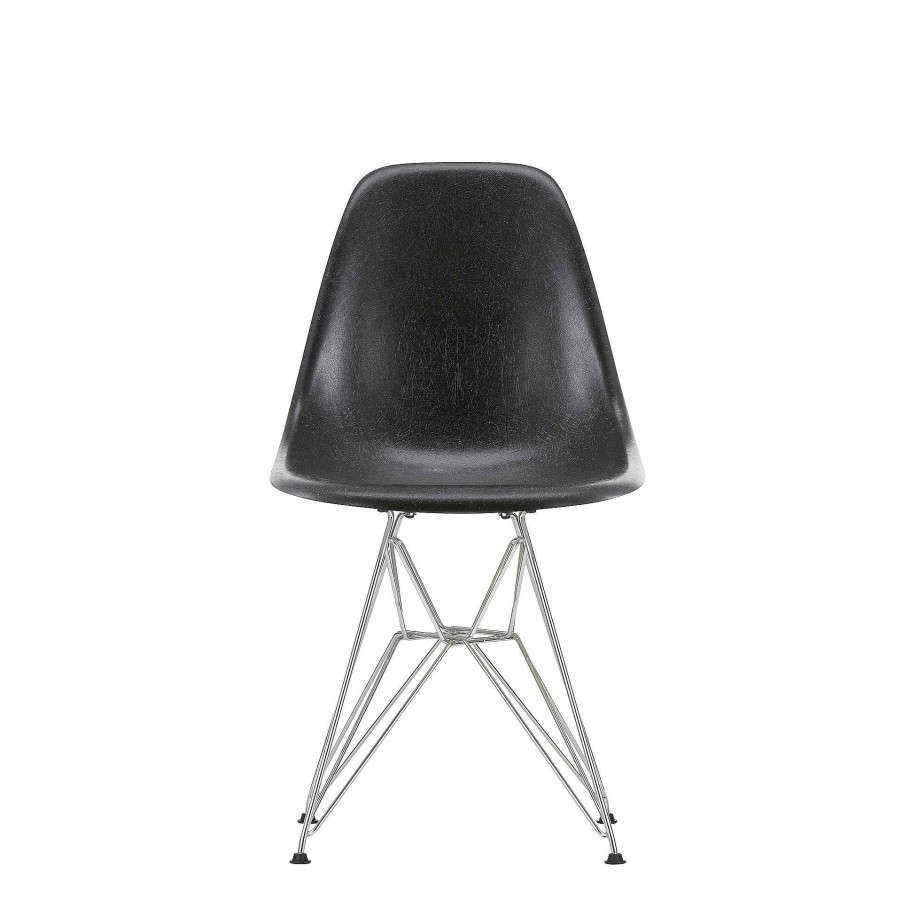 Vitra Chairs | Eames Fiberglass Side Chair Dsr - Eames Elephant Hide Grey - Chrome