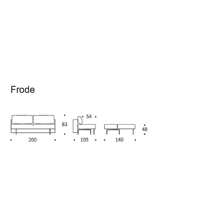 Innovation Living Sofa Beds | Frode Sofa Bed - 565 | 140-200 Cm