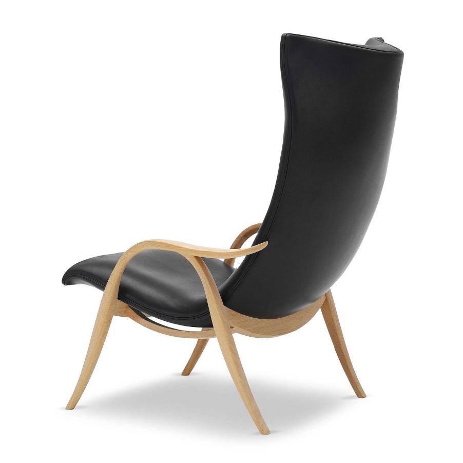 Carl Hansen & Søn Single Armchairs | Fh429 | Armchair | Oak/Black Leather