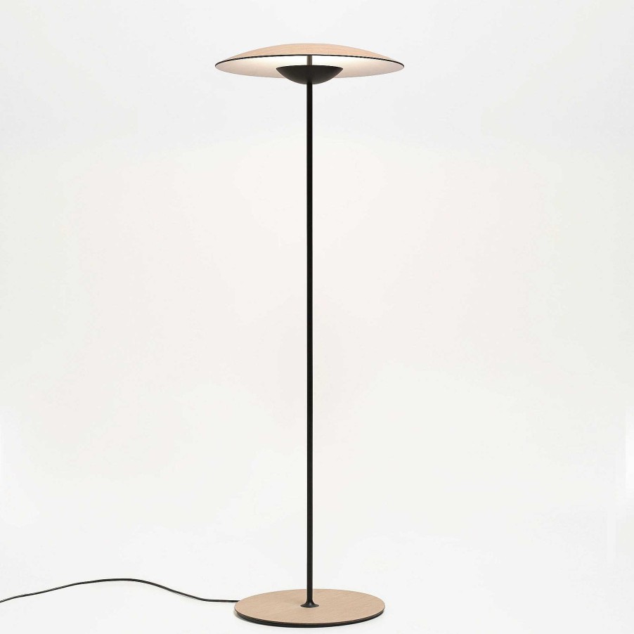 Marset Pendant Lights | Ginger P | Floor Lamp | Oak-White