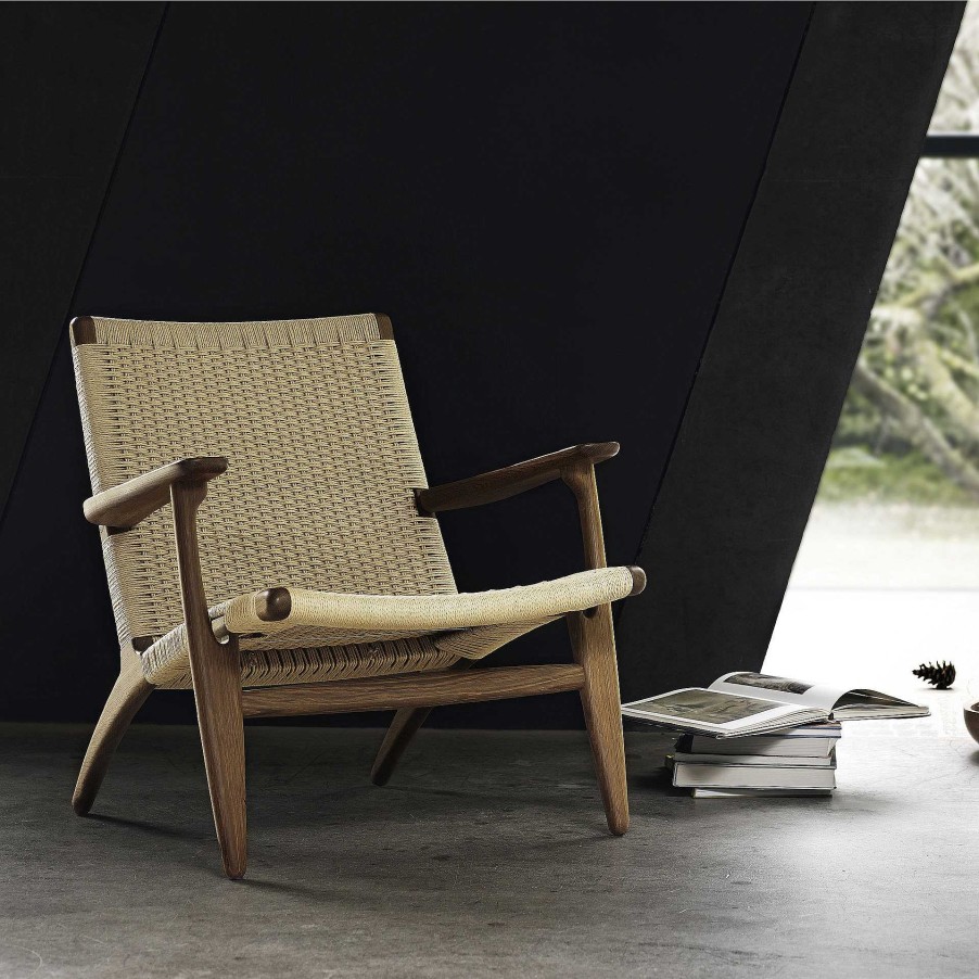 Carl Hansen & Søn Single Armchairs | Ch25 | Armchair | Walnut - Natural Papercord