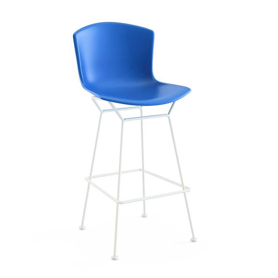 Knoll Stools | Bertoia Bar Stool | White/Blue