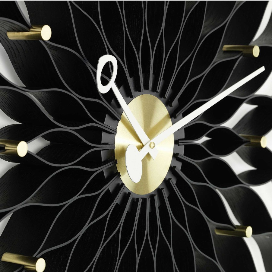 Vitra Clocks | Sunflower Clock | Ash / Brass