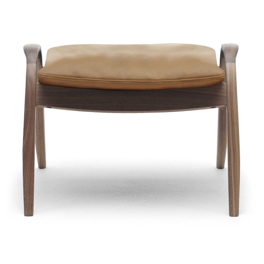 Carl Hansen & Søn Pouf | Fh430 | Footrest | Walnut/Cognac Leather