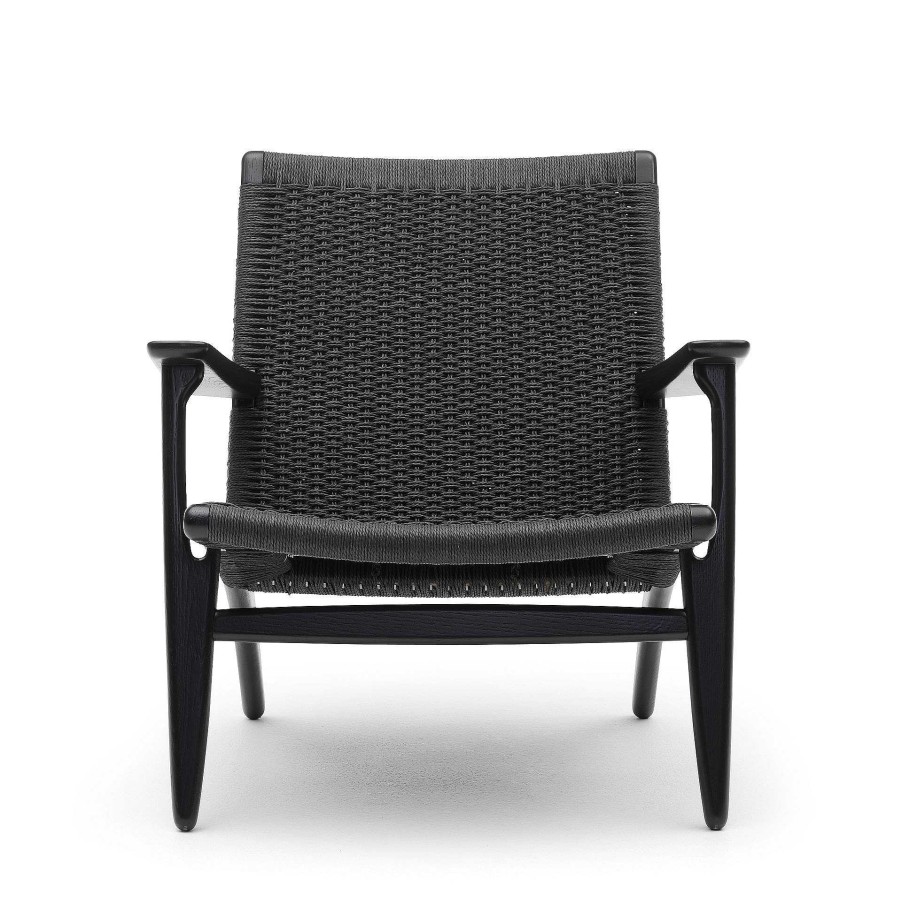 Carl Hansen & Søn Single Armchairs | Ch25 | Armchair | Oak - Black Papercord