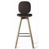 Brdr. Krüger Stools | Pauline Comfort Bar Stool H65 | Waxed Oiled Oak -Brown Leather