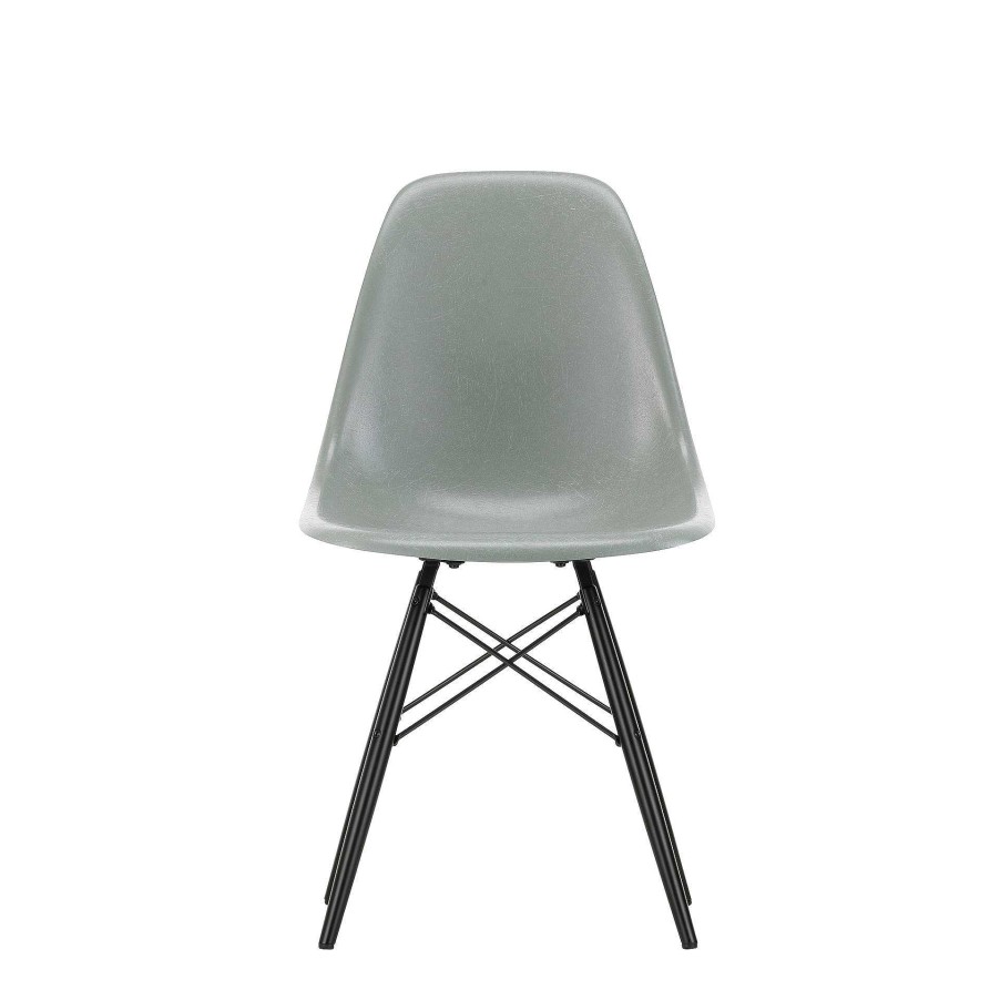 Vitra Chairs | Eames Fiberglass Side Chair Dsw | Eames Raw Umber - Black Maple