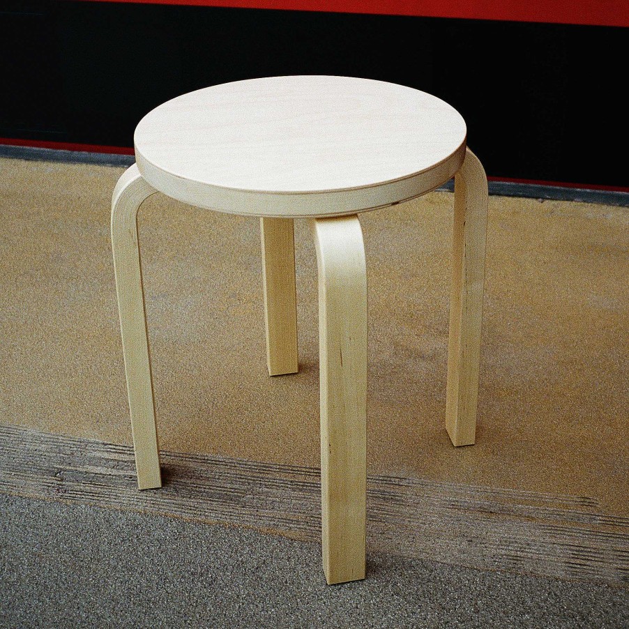 Artek Stools | Stool E60 | Lacquered Birch