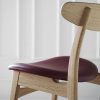 Carl Hansen & Søn Chairs | Ch30P | Chair | Oiled Oak - Amaranth Leather