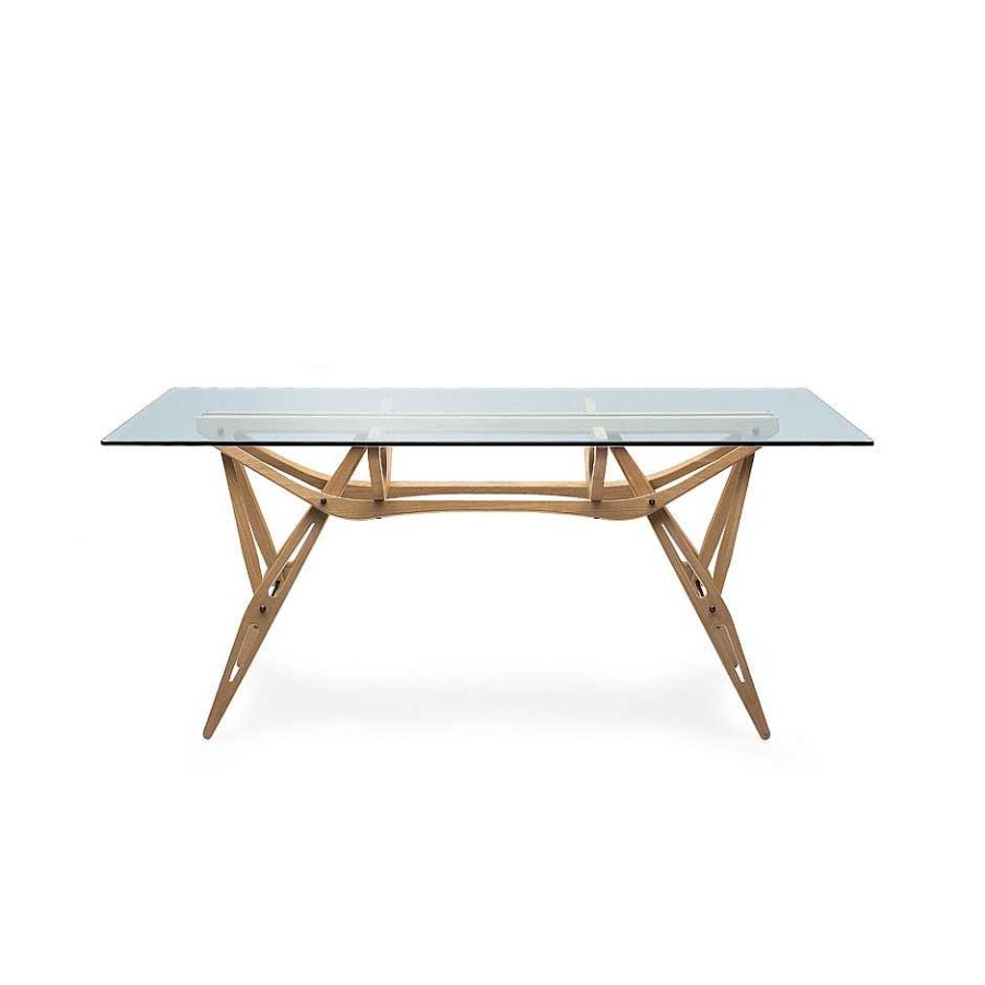 Zanotta Dining Tables | Reale Table | Oak | Beeled Crystal