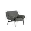 Muuto Single Armchairs | Wrap Lounge Chair | Lounge Chair | Grey-Black