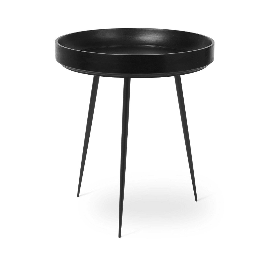 Mater Coffee Tables | Bowl Table M | Natural Mango Dyed Black