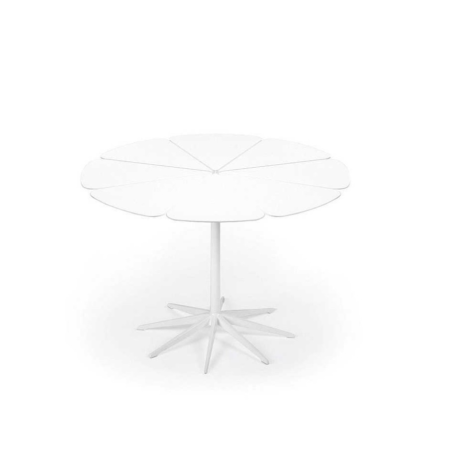 Knoll Outdoor Tables | Petal Dining Table | Outdoor Table | White