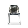 Moroso Outdoor Chairs | Tropicalia Chair | Outdoor Chair | Black-Black Quartz