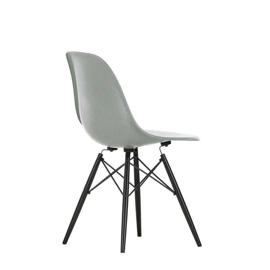 Vitra Chairs | Eames Fiberglass Side Chair Dsw | Eames Raw Umber - Black Maple