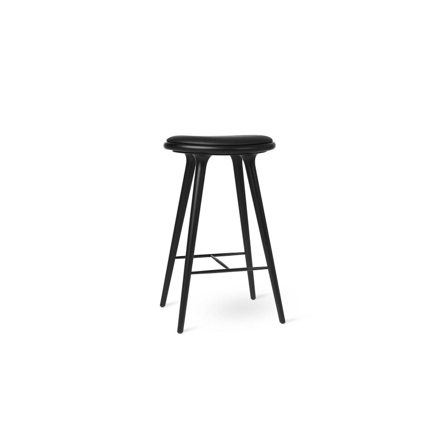 Mater Stools | High Stool | Black Stained Beech | 74 Cm