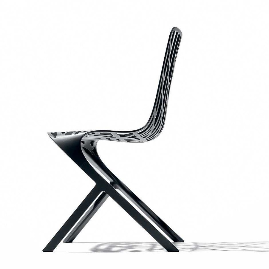 Knoll Outdoor Chairs | Washington Skeleton Chair | Outdoor Chair | Black