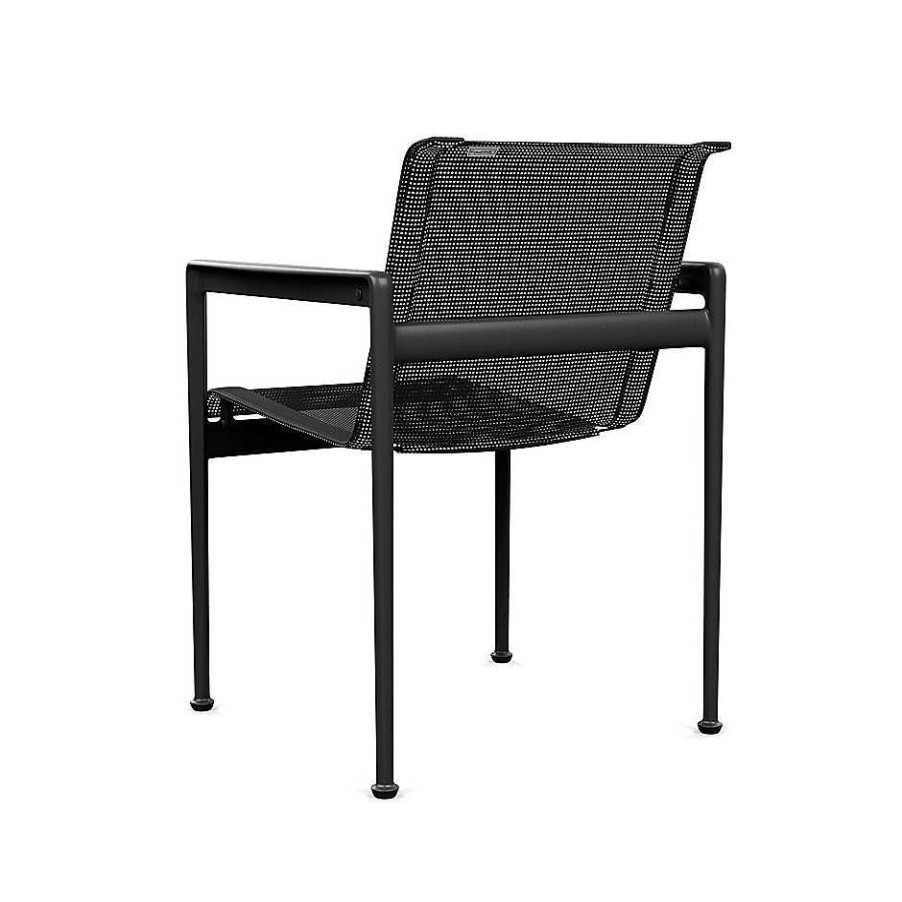 Knoll Outdoor Chairs | 1966 Dining Chair | Outdoor With Armrest | Black