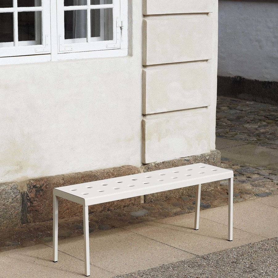 HAY Outdoor Chairs | Balcony Bench | Outdoor Bench | Chalk Beige