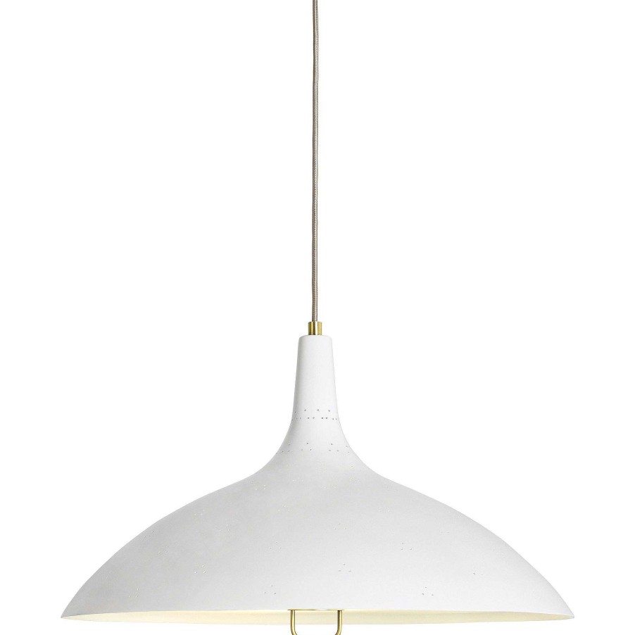 GUBI Pendant Lights | 1965 Pendant Lamp | White/Brass