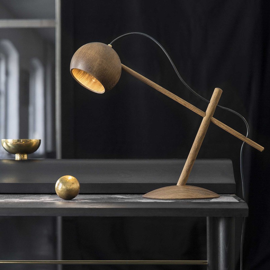 Brdr. Krüger Decorations | Lune Table Lamp | Fumed Oiled Oak