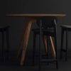 Zeitraum Stools | Zenso Bar | Oak Stained Graphite Black