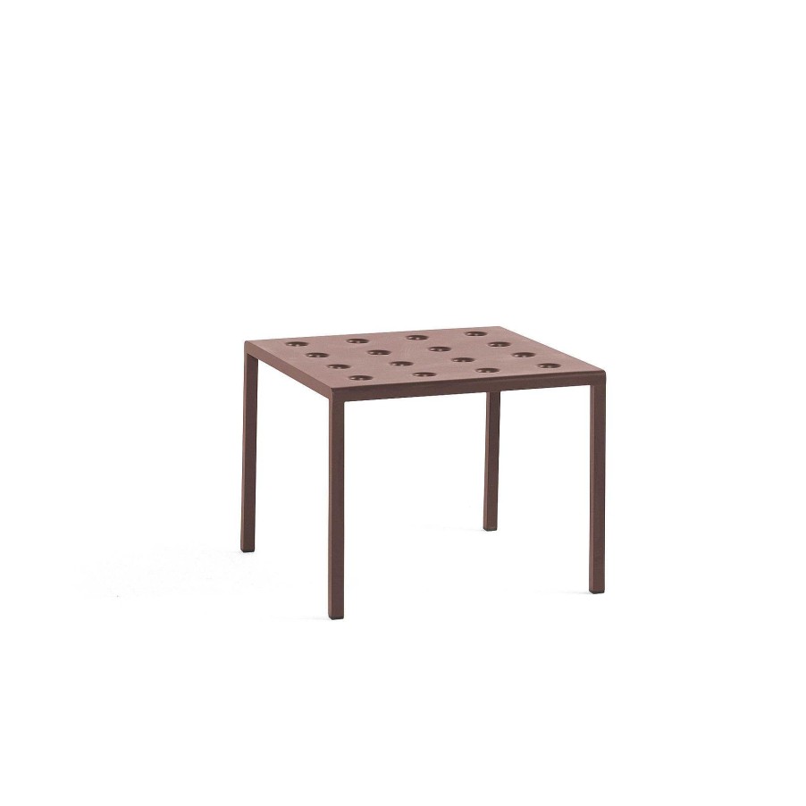 HAY Outdoor Tables | Balcony Low Table | Outdoor Coffee Table | Iron Red