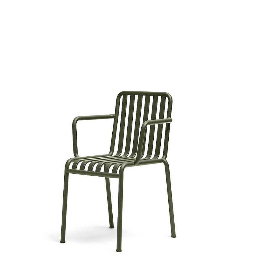 HAY Outdoor Chairs | Palissade Armchair | Olive