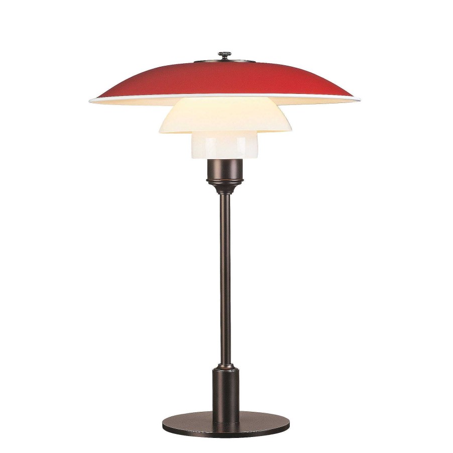 Louis Poulsen Pendant Lights | Ph 3 -2 Table | Table Lamp | Red