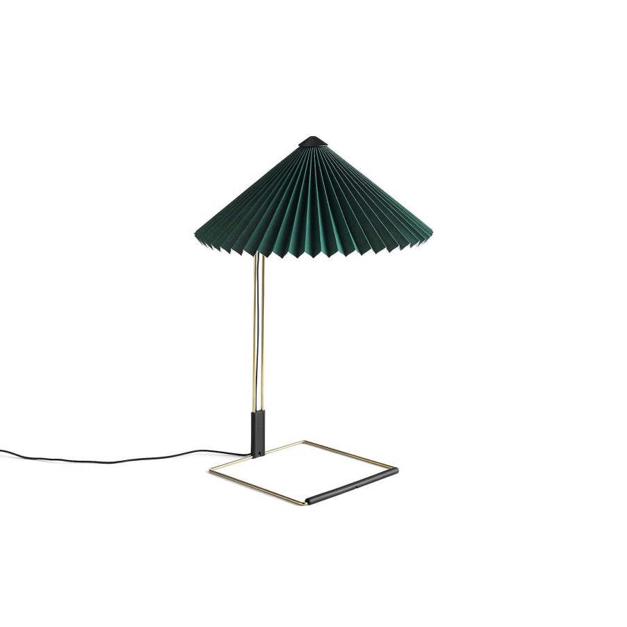 HAY Pendant Lights | Matin Table Lamp L | Green Cotton Shade